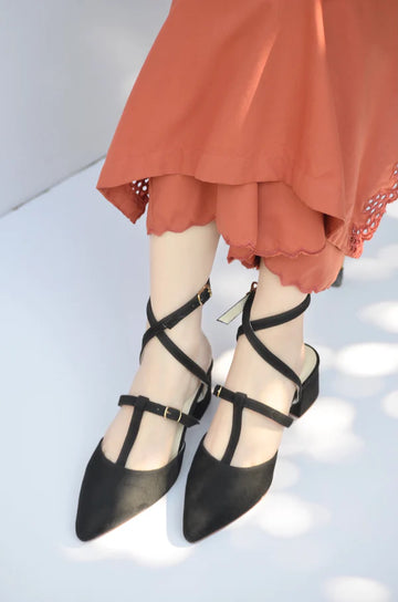 Step Block Heel Pumps