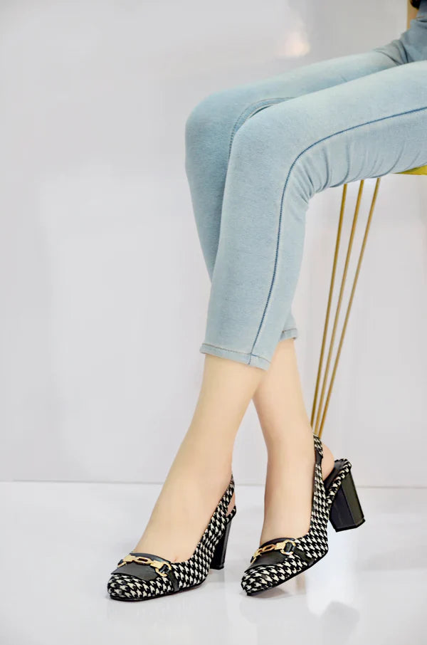 Chic Textured Block Heels