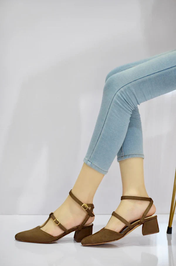 Step Block Heel Pumps